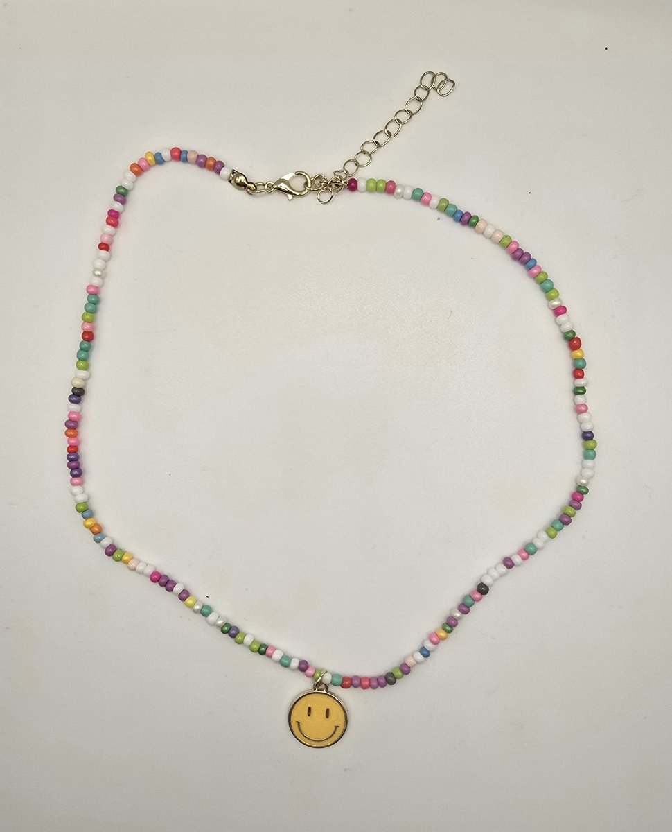 Kinderketting - Smiley - Geel - Big smile - Rainbow - Ketting - Speelgoed - Sieraden